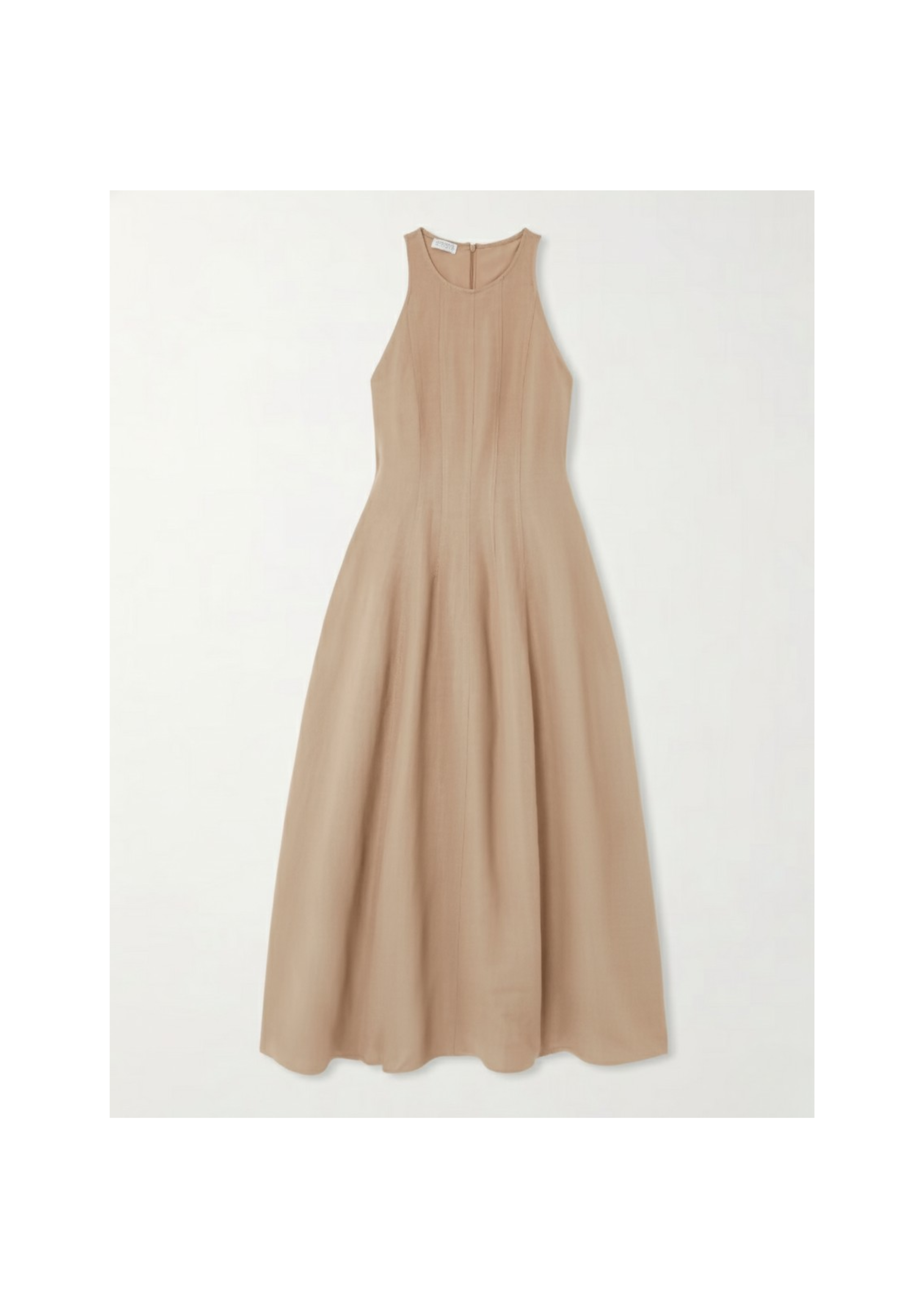 Linen-blend Twill Dress