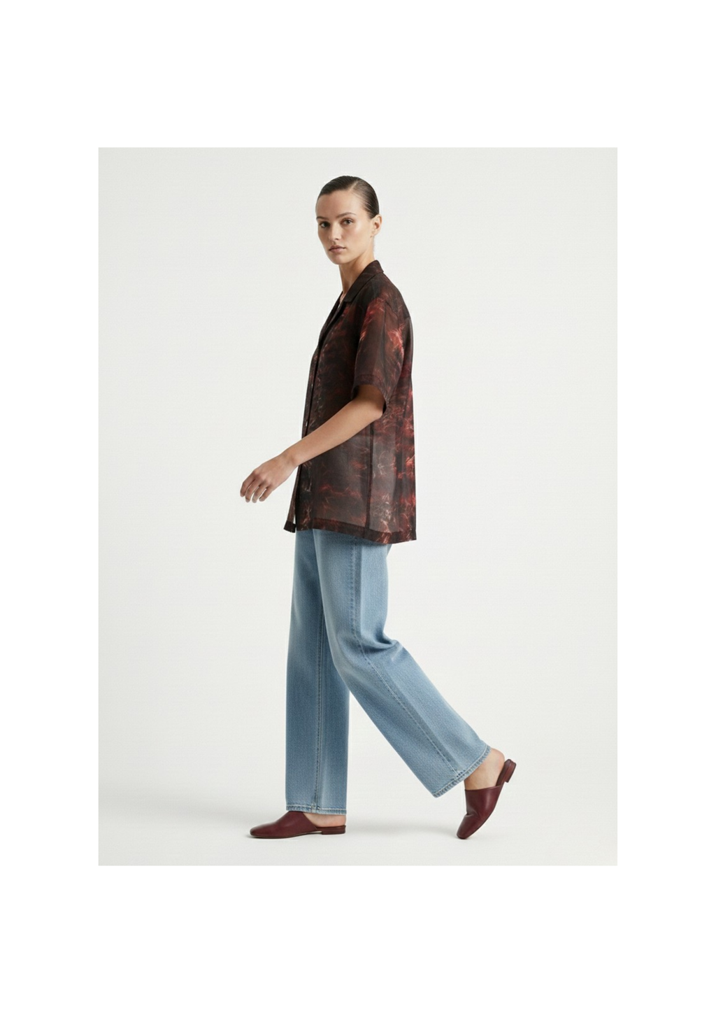 EMBER VEIL ORGANZA SHIRT