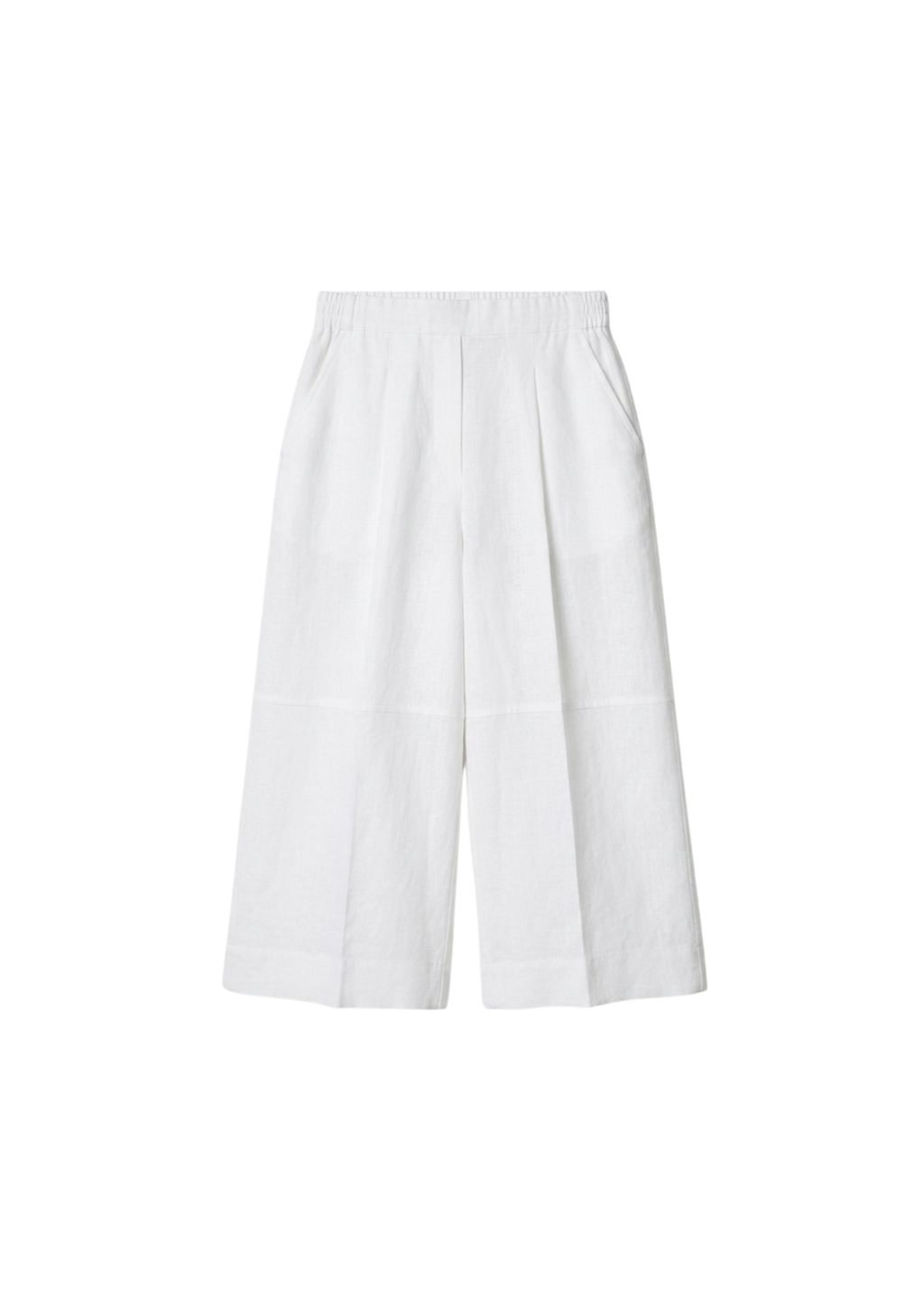 White Linen Culottes Set
