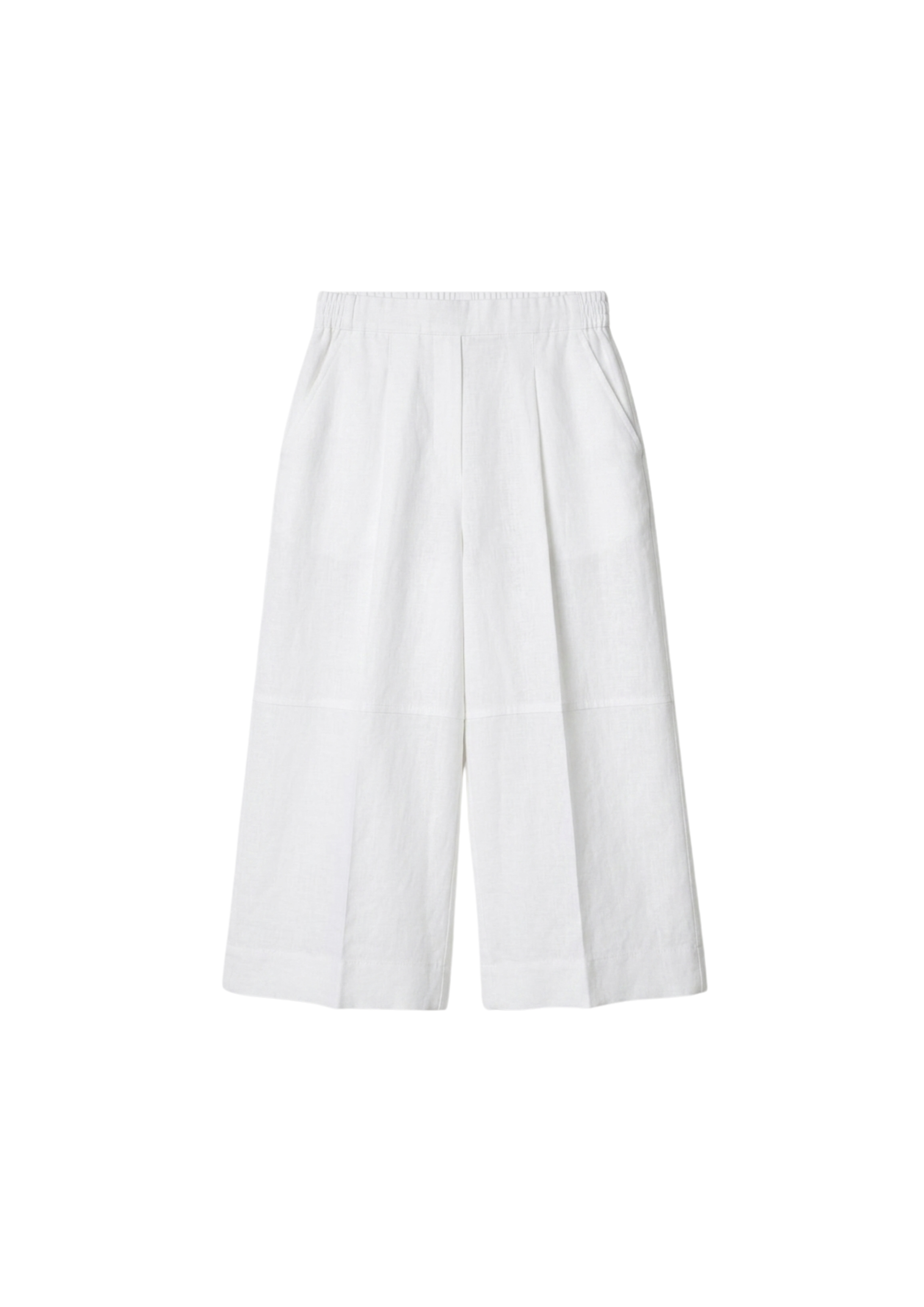 White Linen Culottes Set