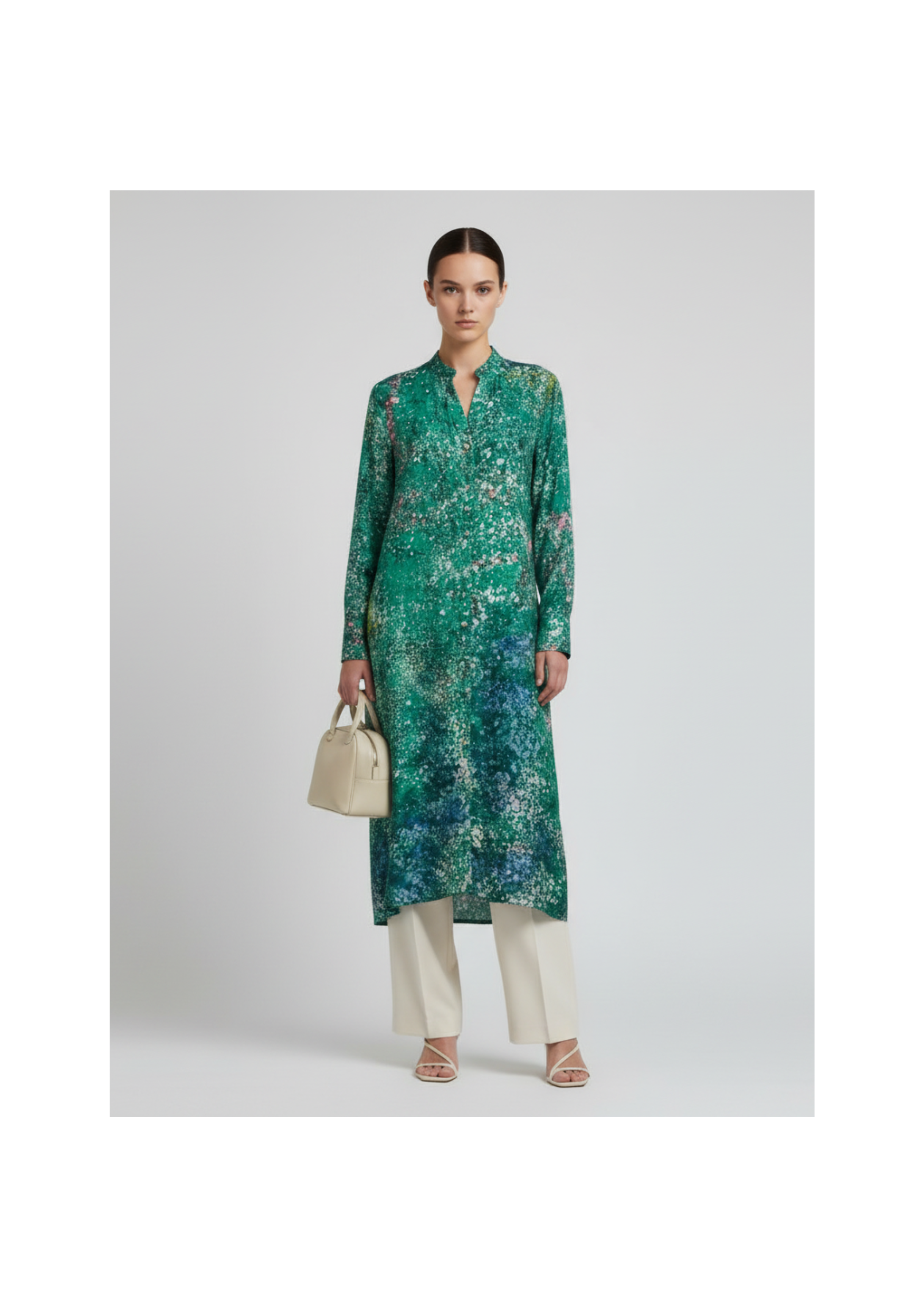 Verdent Mist Shirt Dress