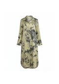 Olive Ink Tie-Dye Shirt Dress