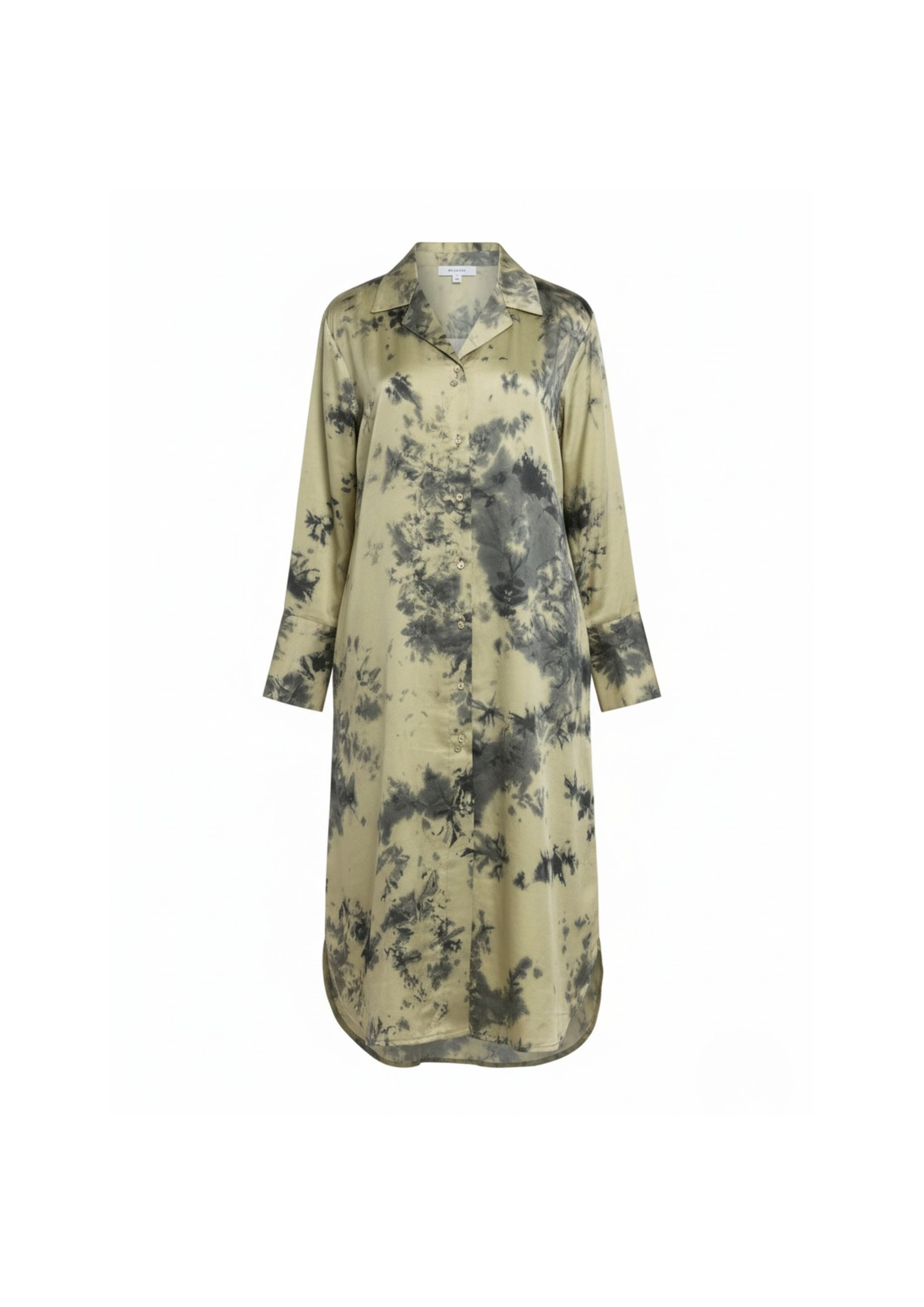 Olive Ink Tie-Dye Shirt Dress