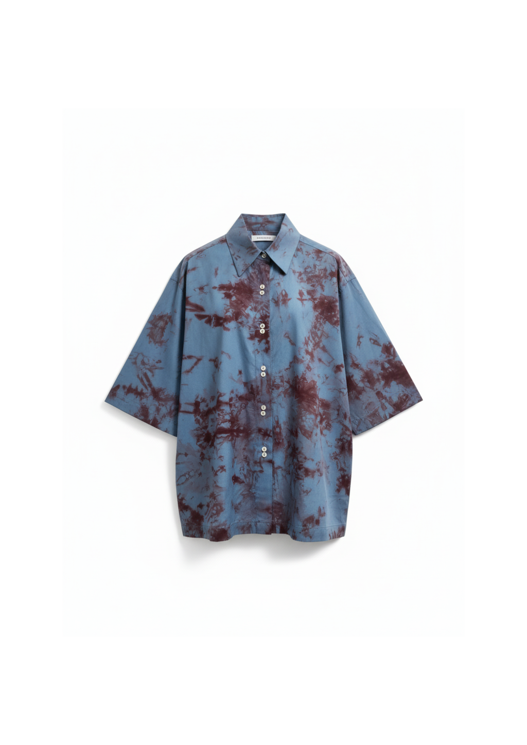 Indigo Maroon Abstract Shirt
