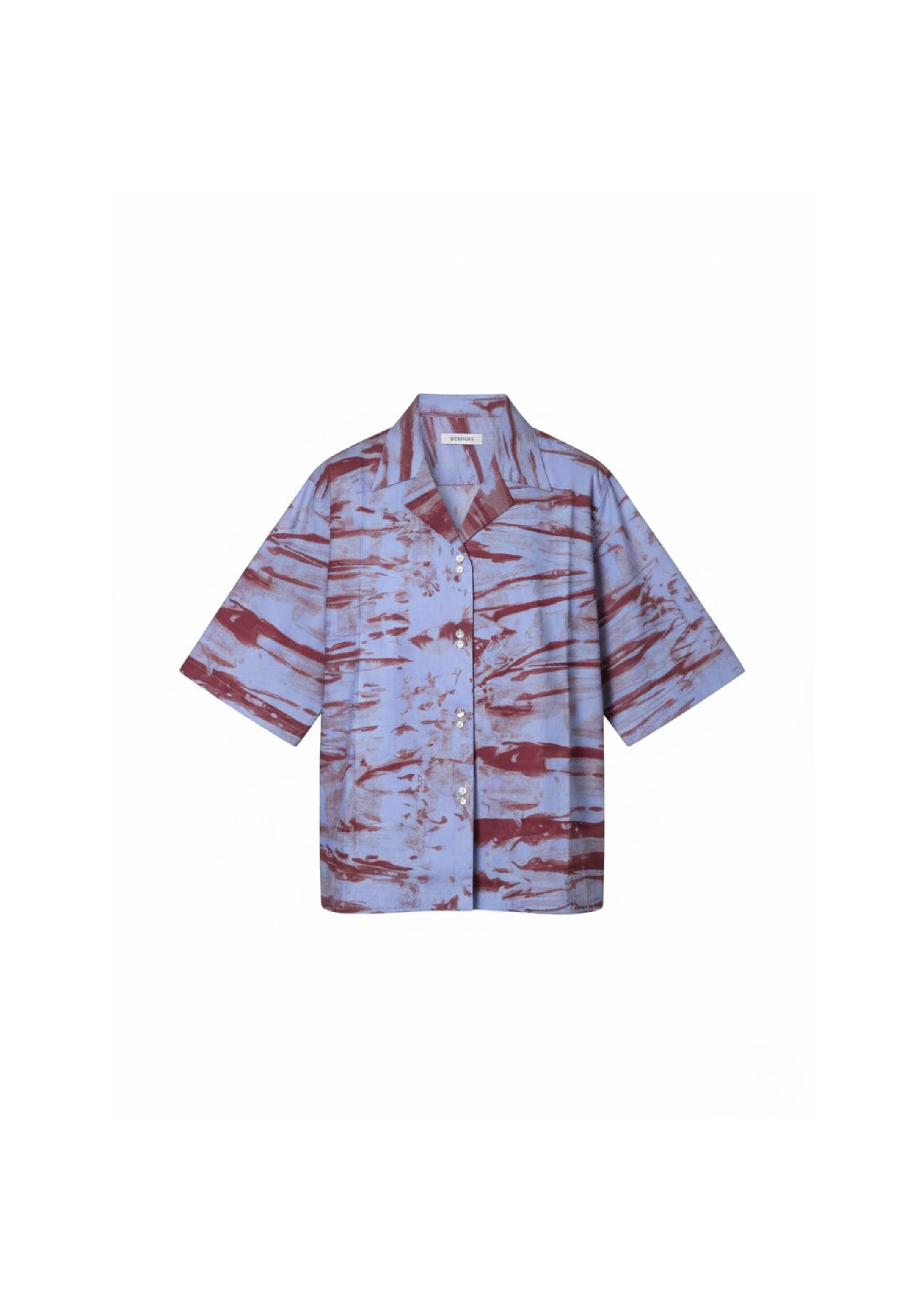 Dust Blue and Oxide Red Shirt