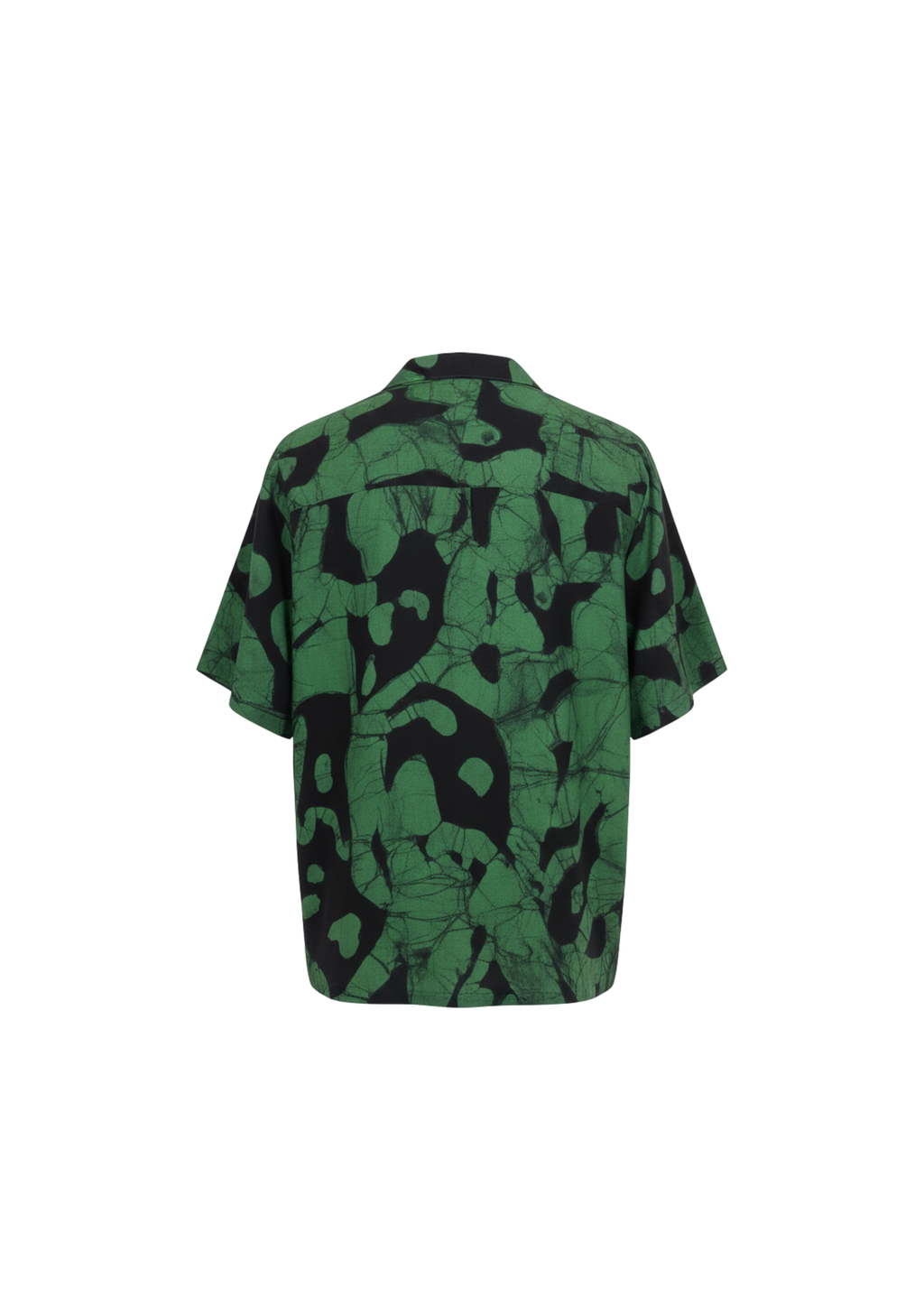 Verdant Abstract Linen Shirt