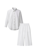White Linen Culottes Set